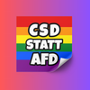 CSD statt AFD |  Sticker | 25er Pack